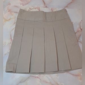 Khaki uniform skort
